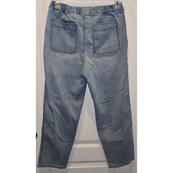 Madewell High Rise Elastic waist relaxed fit pull on jeans sz M - Picture 2 of 5